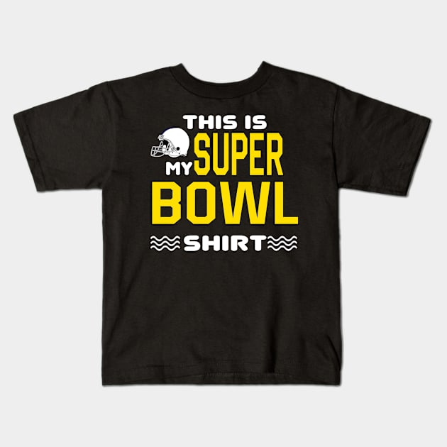 Super Bowl Kids T-Shirt by awesomeshirts